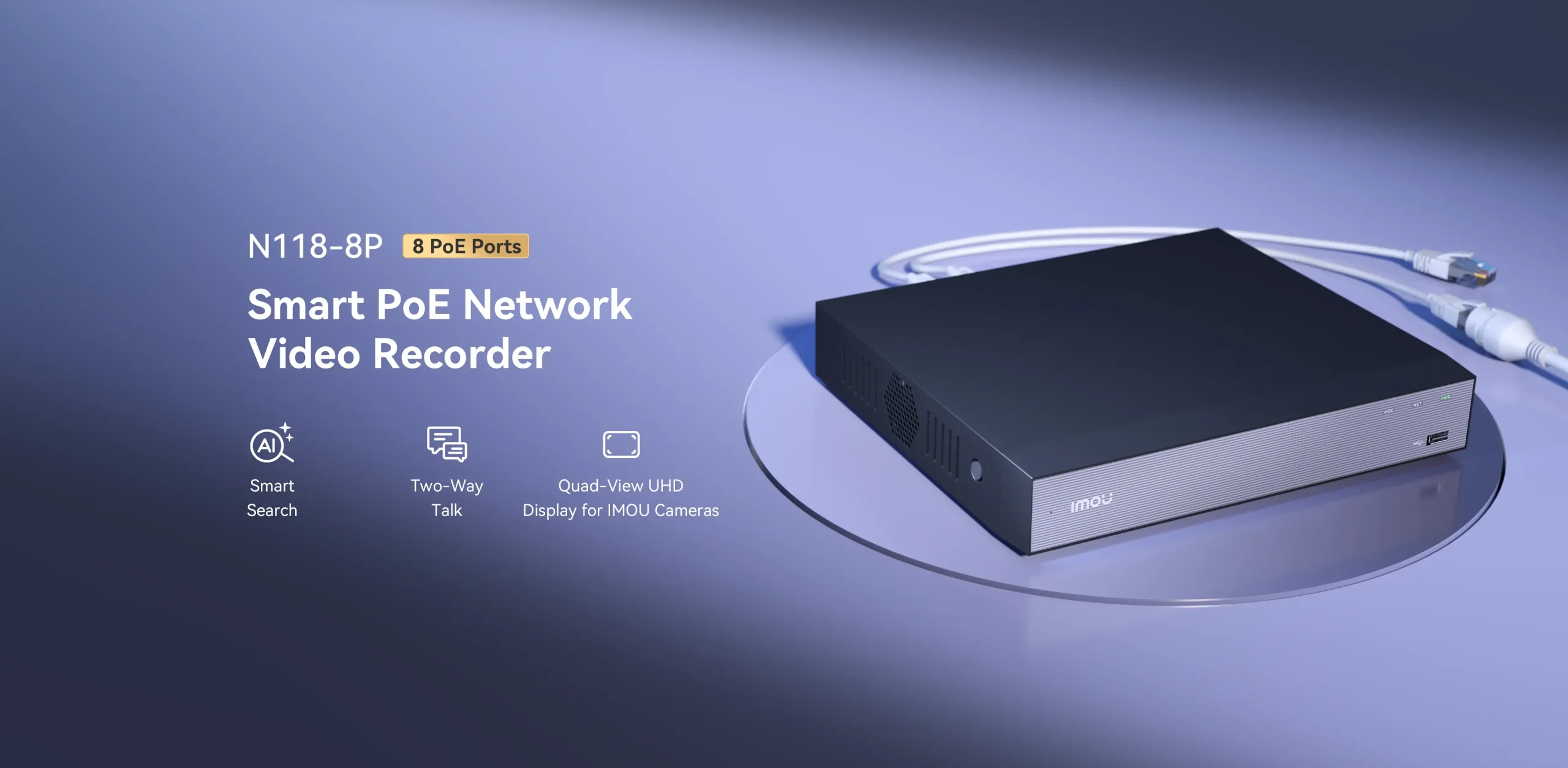 دستگاه NVR آیمومدل NVR-N118-8A0E-P-imou ظرفیت ۱۸ کانال ## دستگاه NVR آیمومدل NVR-N118-8A0E-P-imou ظرفیت ۱۸ کانال